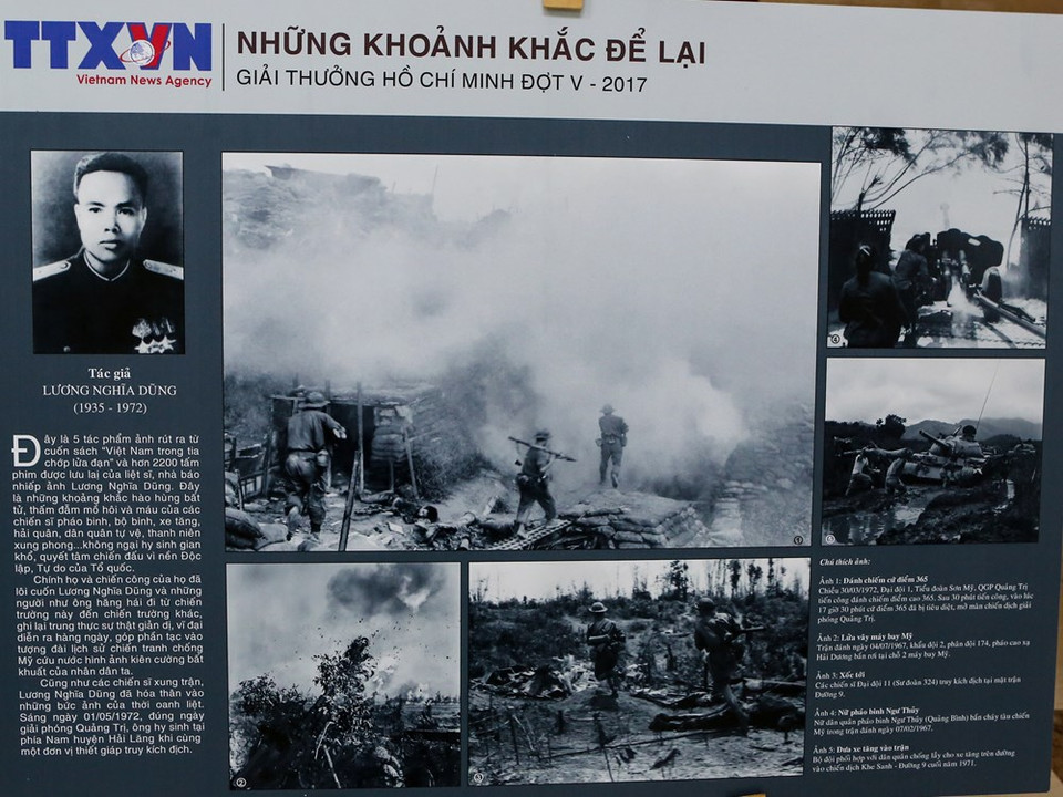 Photos “The left moments” (Nhung khoanh khac de lai” by Luong Nghia Dung, Ho Chi Minh Award 2017 (Photo: VNA)