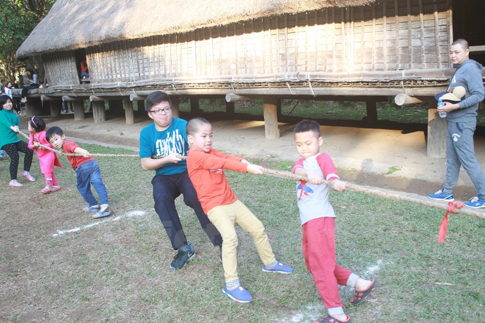 The tug of war game (Source: VNA)