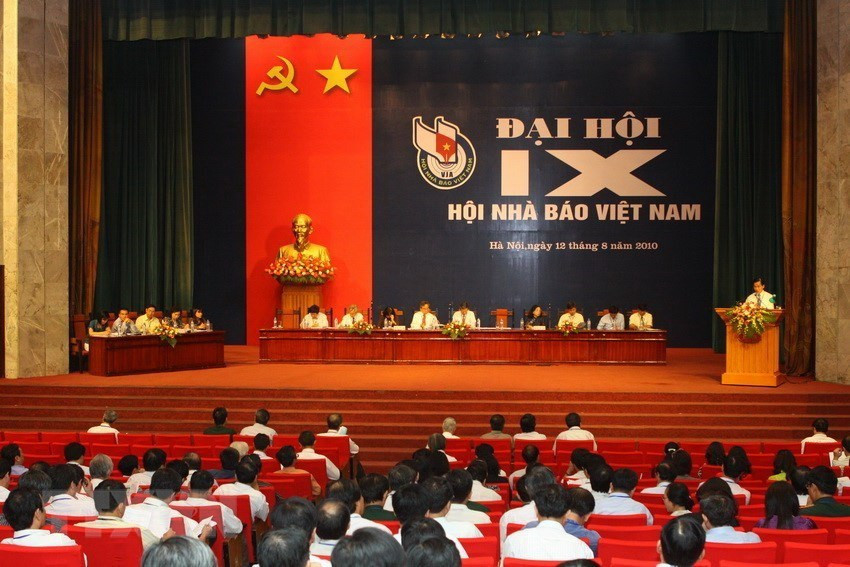 An overview of the 9th National Congress of the Vietnam Journalists’ Association, August 12, 2000, Hanoi (Photo: VNA)