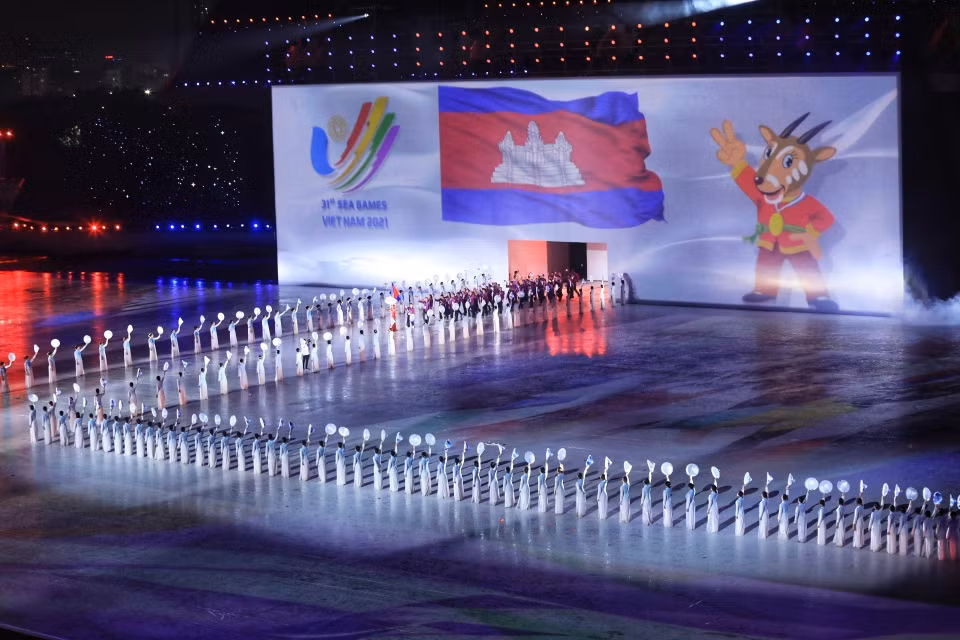 Cambodia contingent. (Photo: VNA)