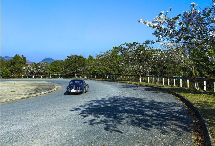 Beautiful roads to Tay Trang international border gate (Photo: VNA)