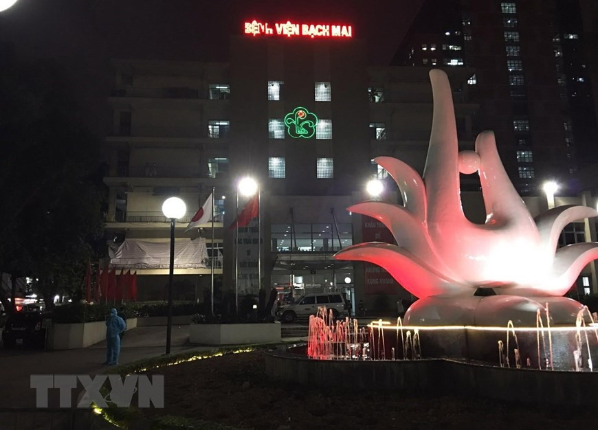 Bac Mai hospital has become one of two Covid-19 epicentres in Vietnam (Photo: VNA) 