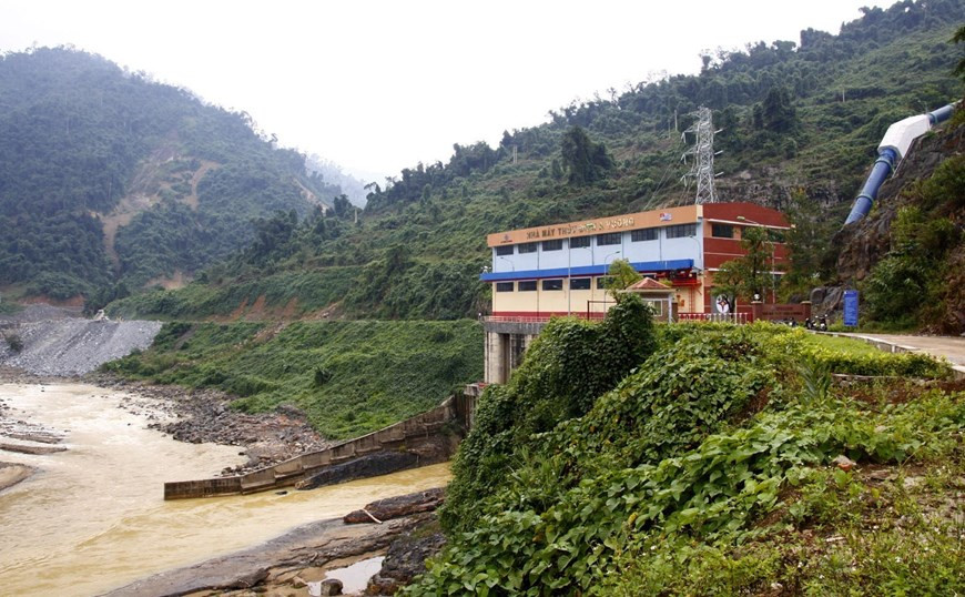 A Vuong hydropower plant in Tay Giang and Dong Giang districts has a capacity of 210 MW. The plant has started operation since May 2018 (Photo:VNA)