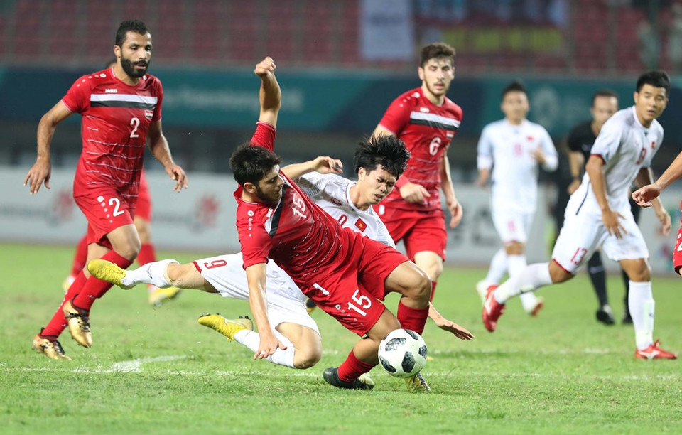 Vietnam played with confidence from the referee’s first whistle (Photo: VNA)
