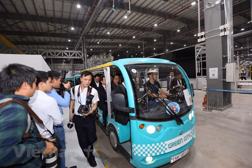 Vinfast automobile manufacturing complex is located at the Cat Hai Industrial Zone in Hai Phong city (Photo: VNA)