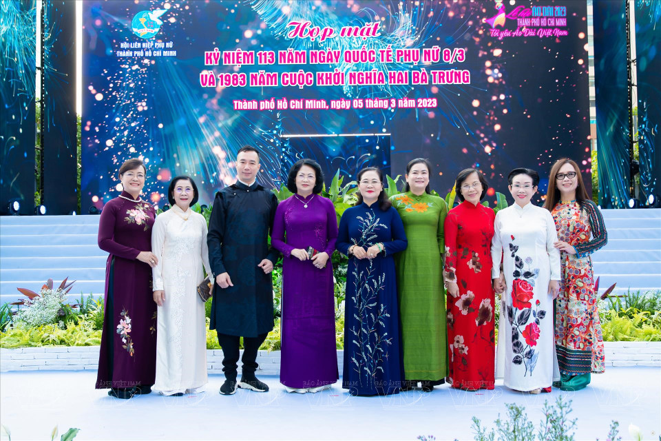 The “I love Vietnamese Ao Dai” parade is organised by the Ho Chi Minh City Department of Tourism in cooperation with the city’s Women’s Union to celebrate the 113th International Women’s Day on March 8. (Photo: VNP/VNA)
