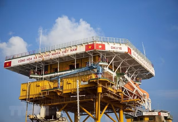 The DK1/16 platform at Phuc Tan Shoal. (Photo: VNA)