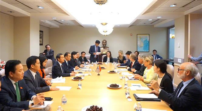In those meetings, Gen. Ty reaffirmed Vietnam’s foreign policy of independence, self-reliance, diversification and multilateralisation of international relations, with importance attached to consolidating and developing the bilateral comprehensive partnership with the US. (Photo: VNA)