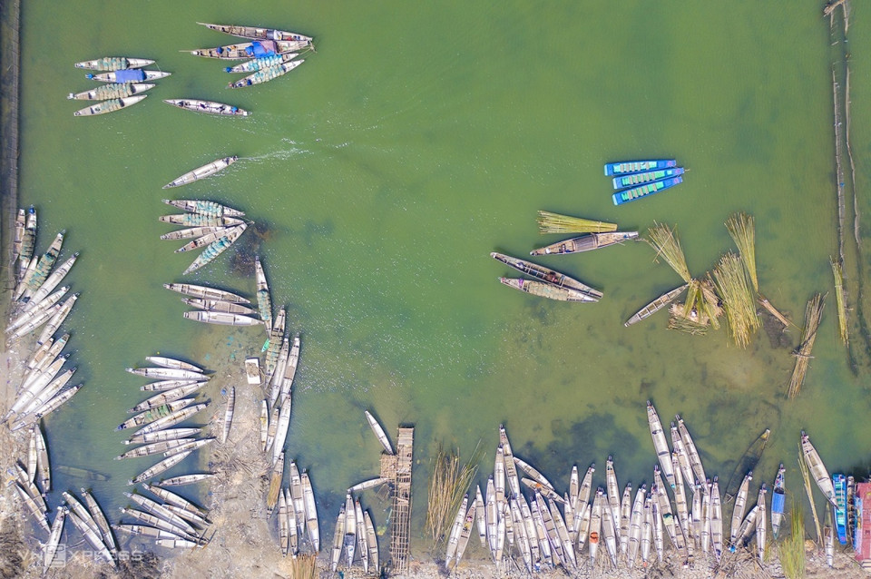 Dam Chuon, a brackish lagoon in Tam Giang lagoon system, viewed from above(Photo: Vo Van Viet)