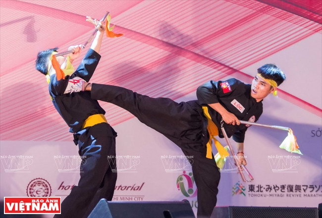 Other Vietnamese traditional martial arts are also performed at the festival (Photo:VNA)