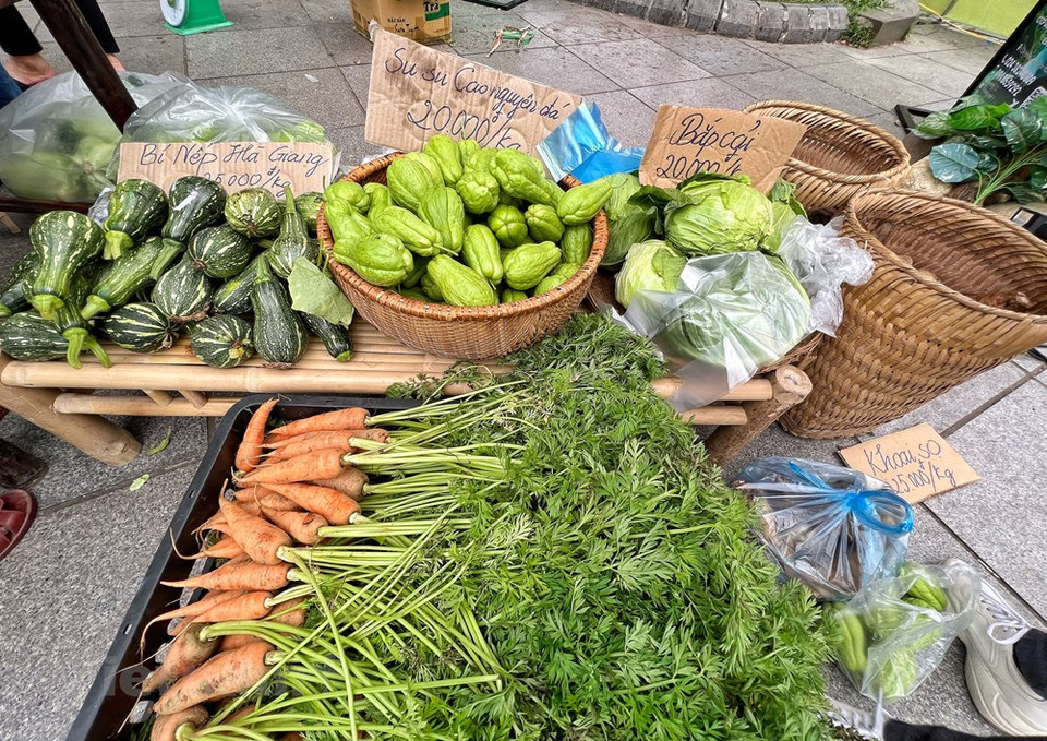 Farm produce from Dong Van Karst Plateau, the northern mountainous province of Ha Giang was transported to the capital city of Hanoi as a special treat and part of the culture and tourism week. Dong Van Karst Plateau is 1,000 -1,600 metres above the sea level, covering the four districts of Quan Ba, Yen Minh, Dong Van and Meo Vac. The region is home to 17 ethnic minority groups, including the Mong people. Dong Van is well-known for its severe climate, extreme shortage of arable lands and water resources. This makes it a challenge for the ethnic farmers to grow rice, and they instead cultivate corn, summer squash, carrots, and cabbage. (Photo: VietnamPlus)
