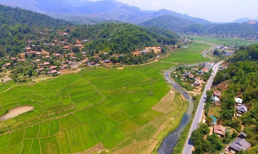 Ethnic villages along National Highway 279 (Photo: VNA)
