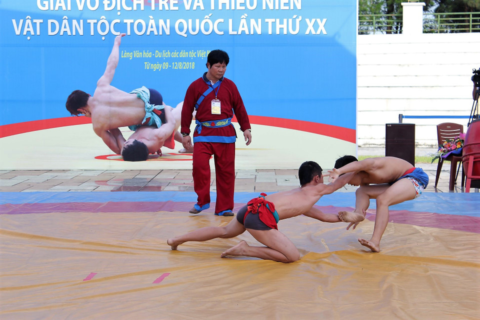 The event, the 20th of its kind, is hosted by the General Department of Sports and Physical Training and the village management board. (Photo: VNA)