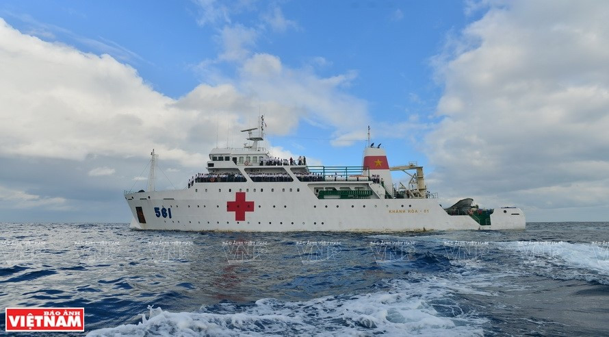 Under the management of the Navy Zone 4, HQ- 561 is said to be one of the most advanced medical ships in Southeast Asia (Photo: VNP/VNA)