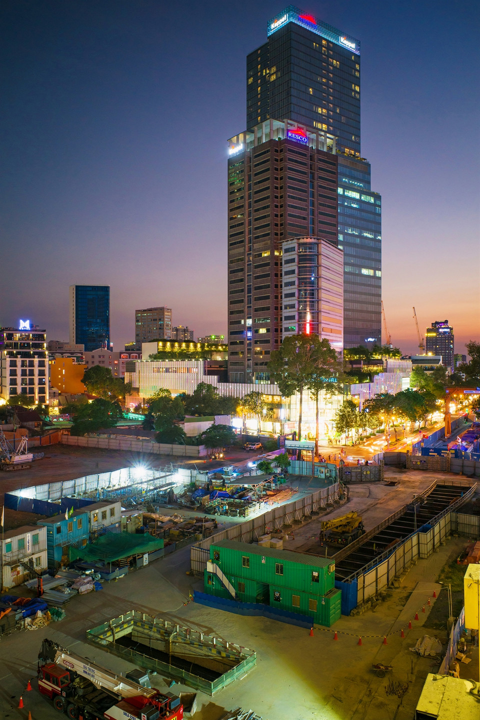 Construction of Metro line No. 1 from Depot Long Binh (District 9 and Binh Duong) to Ben Thanh in District 1. The work marks the development of Ho Chi Minh City. (Photo: VNP/VNA)