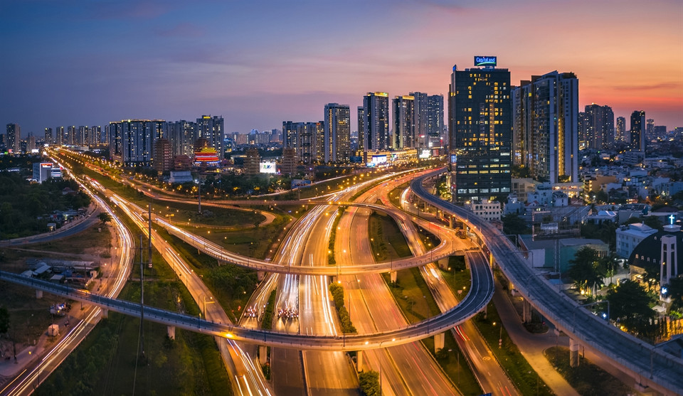 Cat Lai T-junction, the gateway to the city (Photo: VNP/VNA) 