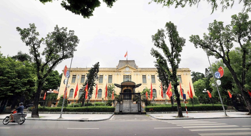 Tonkin Palace is among major agencies and public buildings, which were taken over by the resistance Government on October 9, 1954. (Photo: VNA)