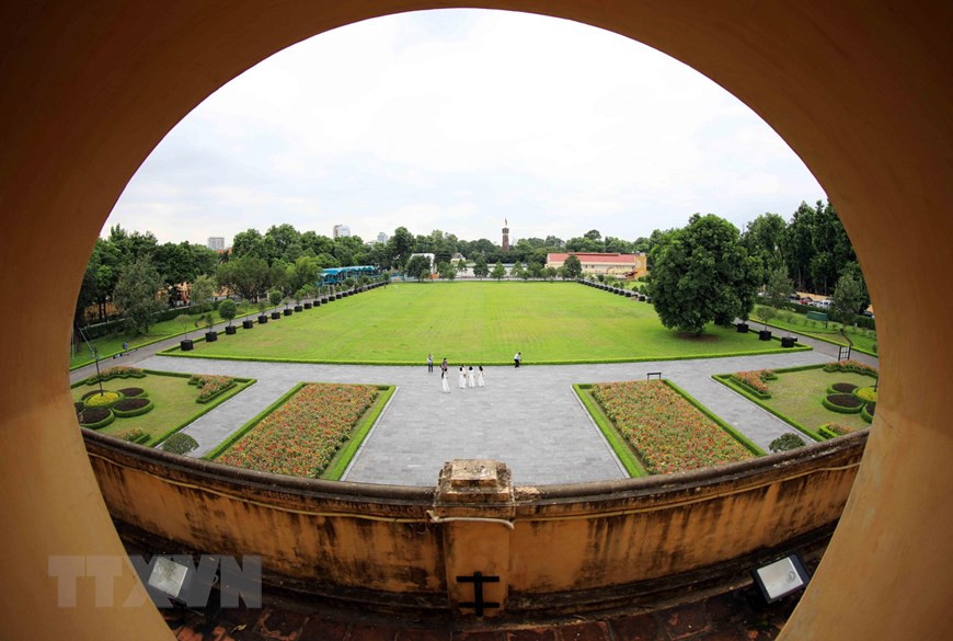 Hanoi Flagpole yard, where the first flag salute ceremony was held on October 10, 1954. (Photo: VNA)