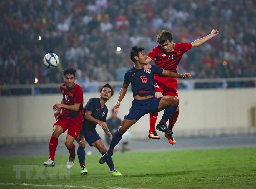 Thailand push up their game but make almost no serious threats against Vietnam (Photo: VNA).
