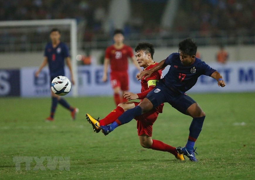 Vietnam’s captain Nguyen Quang Hai (number 19) (Photo: VNA)
