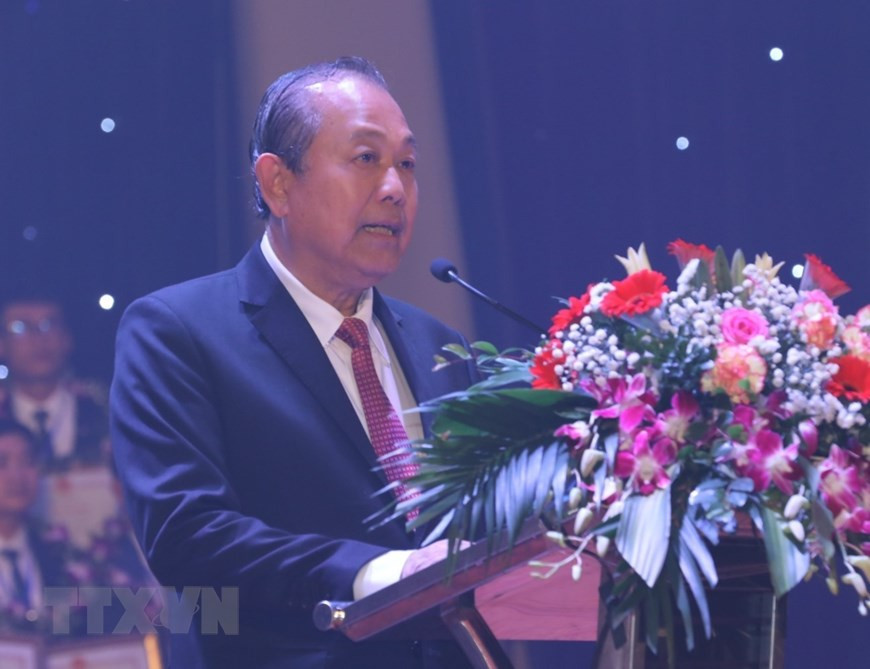Deputy Prime Minister Truong Hoa Binh speaks at the event (Photo: VNA)