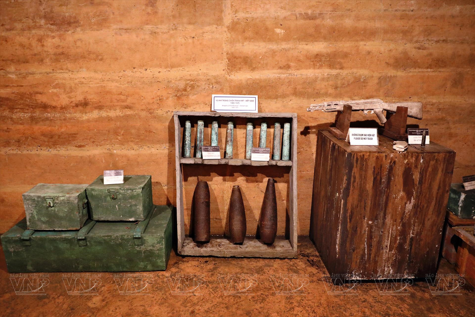 Weapons used by Vietnamese soldiers are on display. (Photo: VNA)