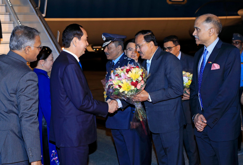 The State visit to India is made at the invitation of Indian President Ram Nath Kovind (Photo: VNA)