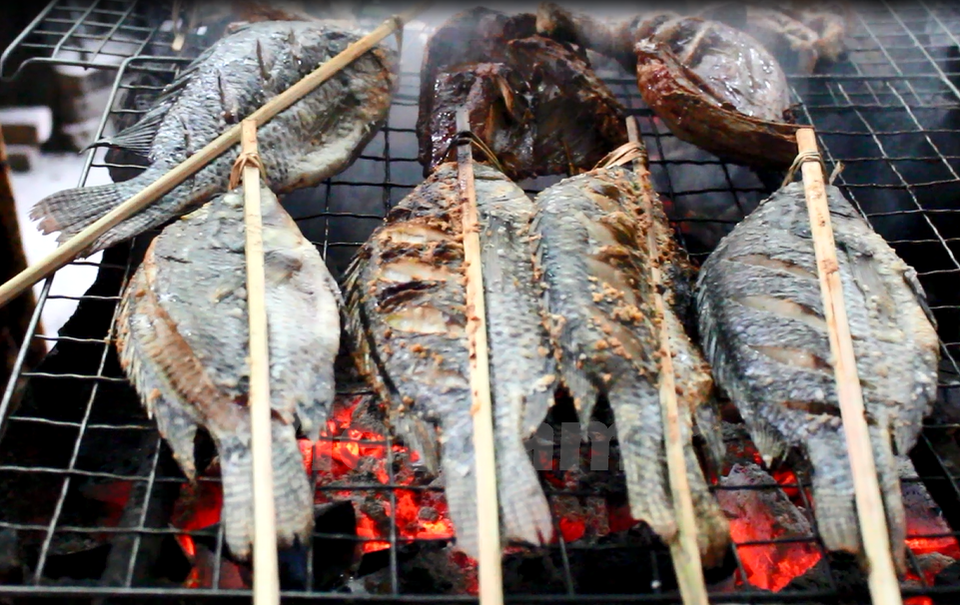 Grilled Mekong River fish (Photo: VNA)