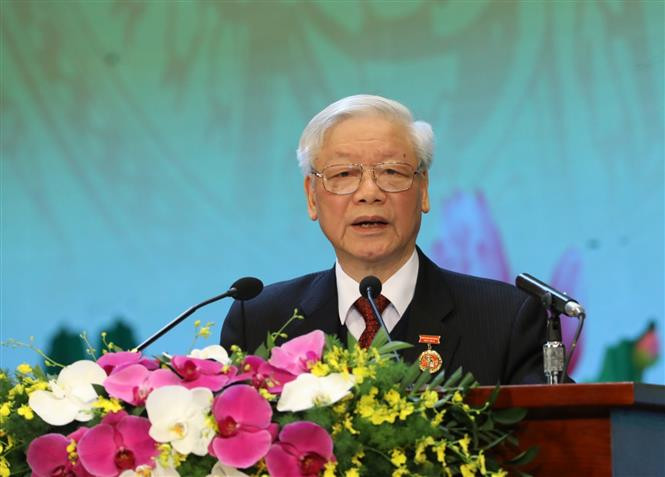Party, State leader Nguyen Phu Trong speaks at the opening ceremony (Photo: VNA)