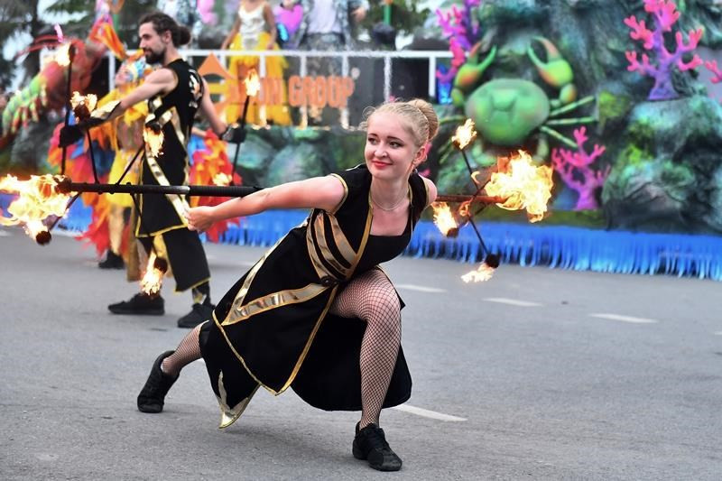 The street carnival aims to mark the beginning of the tourist season in Thanh Hoa province (Photo: VNA)