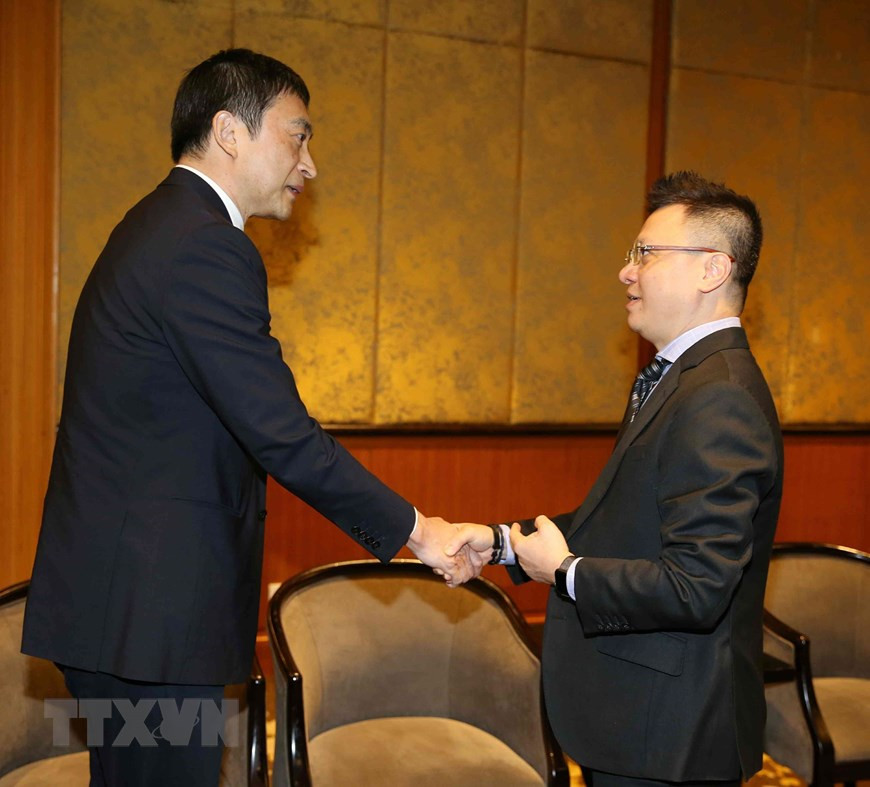 Vietnam News Agency Deputy General Director Le Quoc Minh welcomes delegates to the 44th OANA Executive Board Meeting (Photo: VNA)