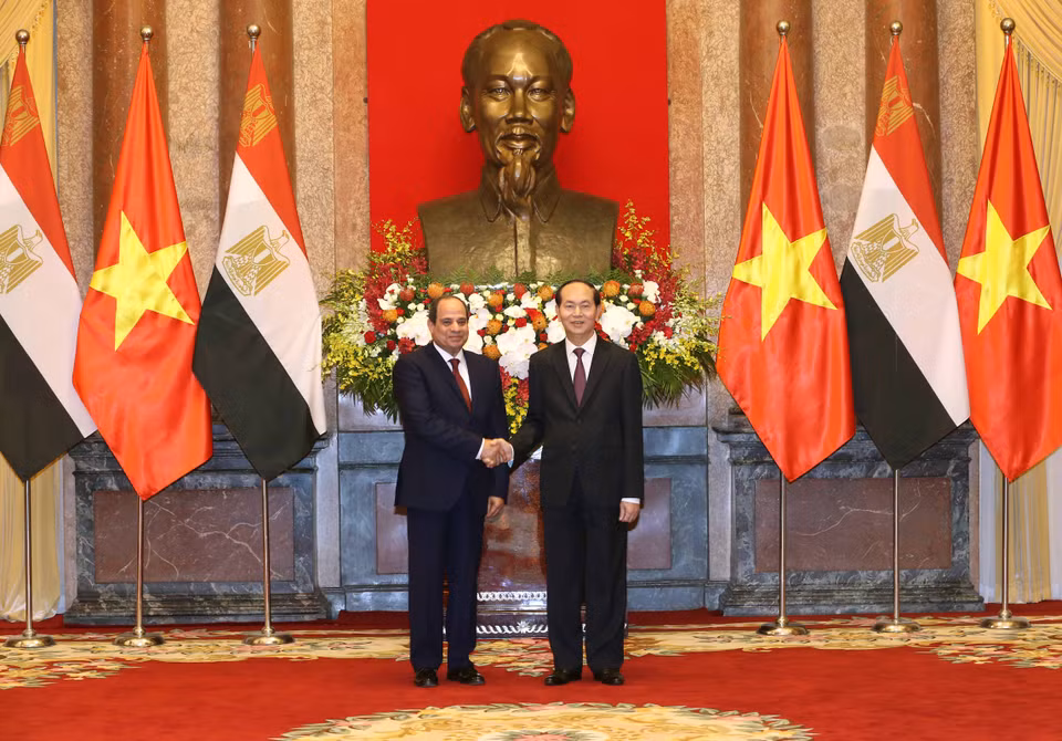 President Abdel Fattah el-Sisi's State visit is the first-ever ​trip to Vietnam by an Egyptian leader (Photo: VNA)