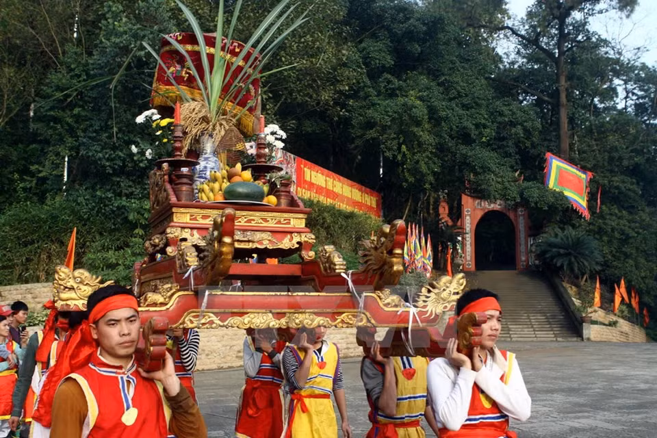 The worship of Hung Kings in Phu Tho province recognised as a UNESCO Intangible Cultural Heritage of Humanity in 2012. (Photo: VNA)