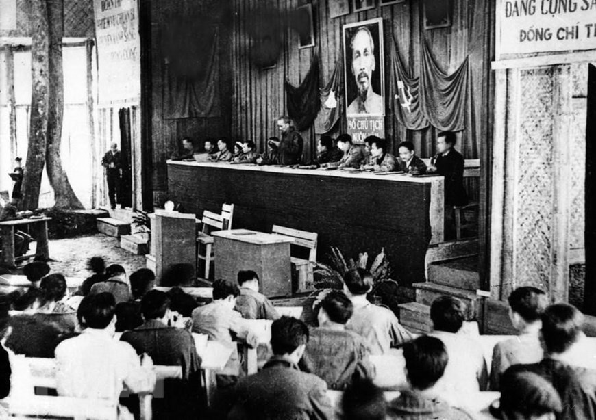 The second National Party Congress takes place in Vinh Quang commune, Chiem Hoa district, Tuyen Quang province (Photo: Archived by VNA)