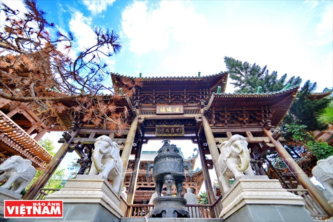 Minh Thanh pagoda is located at 14A Nguyen Viet Xuan Street, Phu Hoi ward, Pleiku city, Gia Lai province (Photo: VNA)