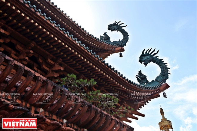 Minh Thanh pagoda has both Chinese and Japanese architectural features (Photo: VNA)