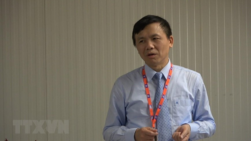 Ambassador Dang Dinh Quy, Permanent Representative of Viet Nam to the United Nations, delivers a speech in the task force’s working session with officers at field hospital and Vietnamese officers working at United Nations Mission in South Sudan (UNMISS) (Photo: VNA)