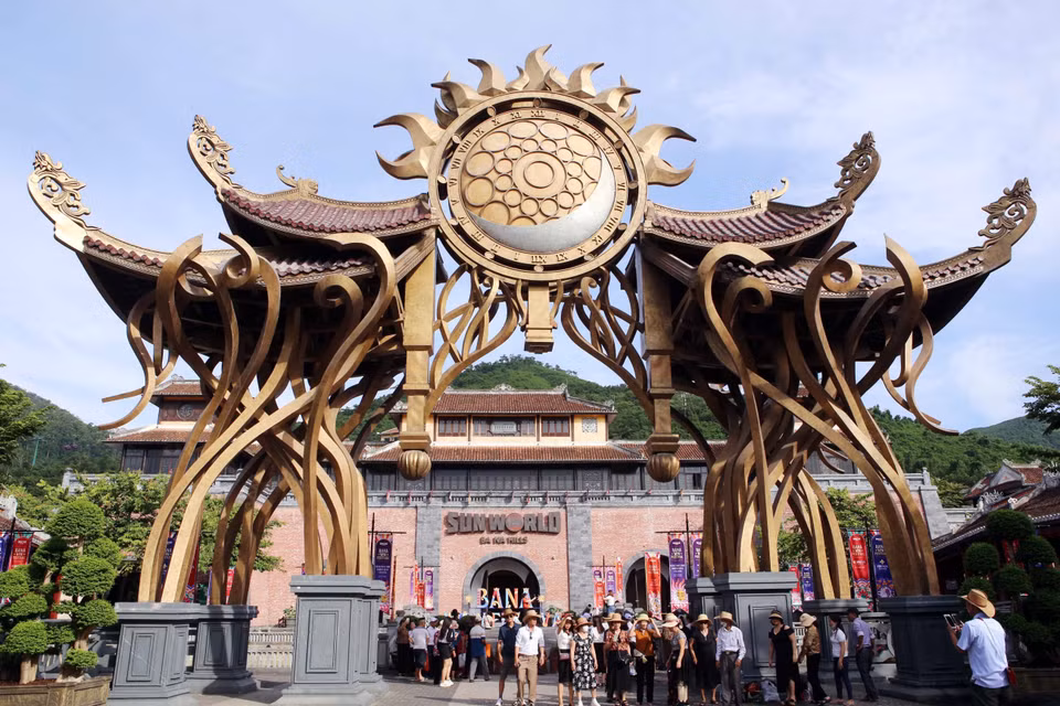 Sun World Ba Na Hills is a popular destination among visitors to the central region. (Photo: VNA)