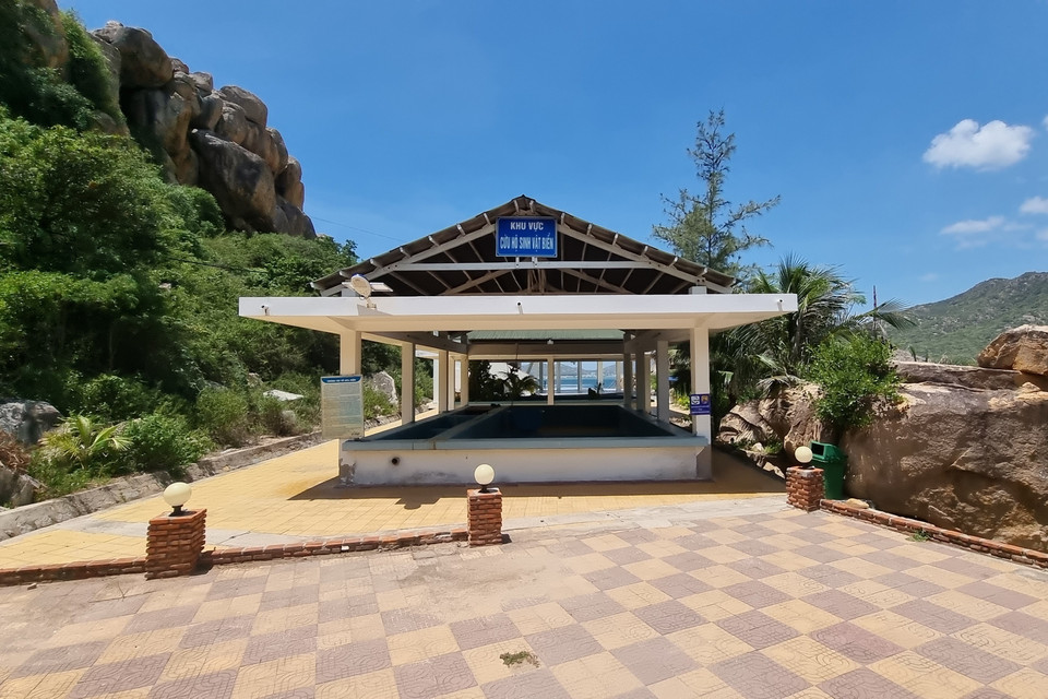 A marine creature rescue station at Nui Chua National Park in Ninh Thuan province. (Photo: VNA)