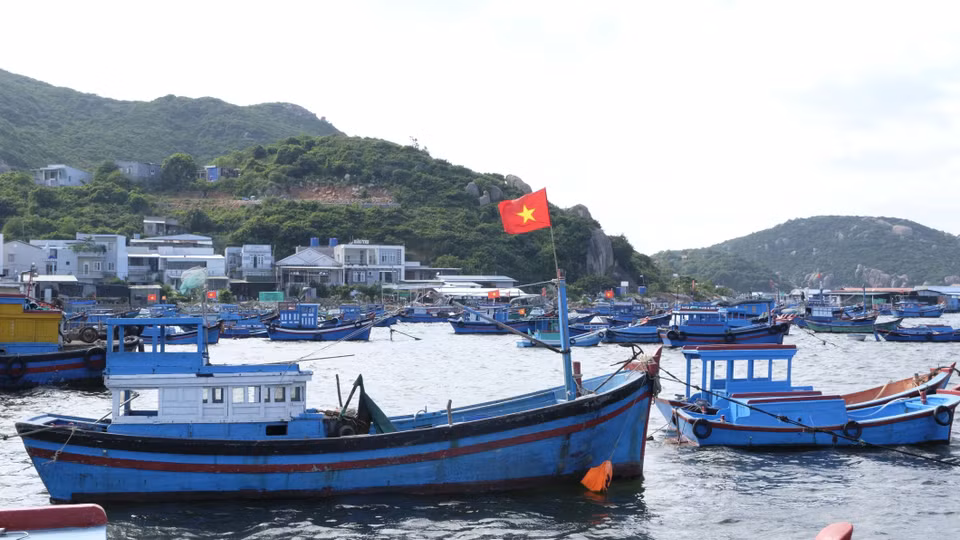 Caged lobster farming has brought incomes to local households, contributing to the island’s socioeconomic development. (Photo: VNA)