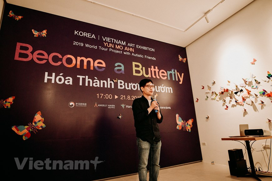 Ahn Yun Mo graduated with a Bachelor degree from Hongik University and a Master’s of Fine Arts from City University of New York (Photo: Vietnam+)