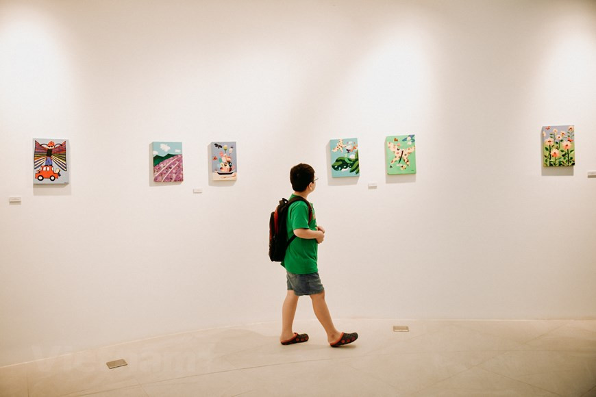 Spectator at the exhibition (Photo: Vietnam+)