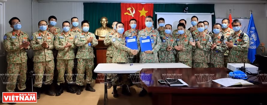 Vietnam’s peacekeeping force are close friends with local people in South Sudan. (Photo: Department of Peacekeeping Operations)