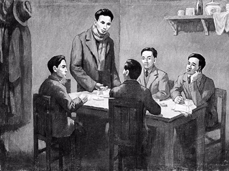 Nguyen Ai Quoc chairs a conference to unite communist organisations into a single organisation, the Communist Party of Vietnam, in Kowloon, China’s Hong Kong from January 6 to February 7, 1930. (Photo: Archive) 