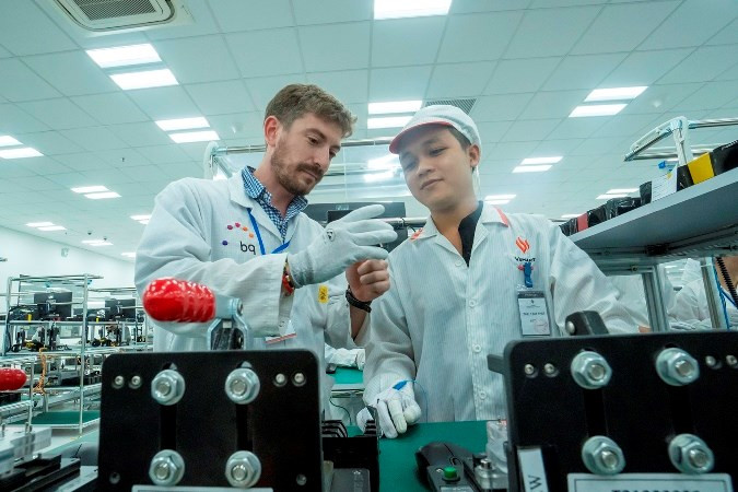 Most of the stages in the value chain from design, research and product development have been developed by leading Spanish technology company BQ (Photo: Reporter)