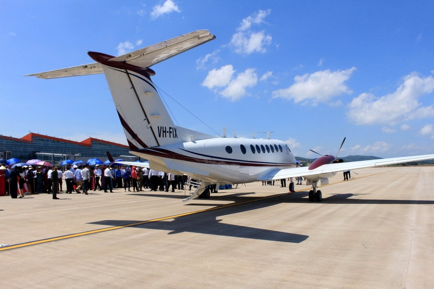 Van Don international airport is the first private-invested airport in Vietnam. It is a build-operate-transfer investment of Sun Group (Photo:VNA)