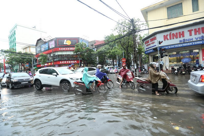 Ba Trieu - Tran Nhan Tong crossroad (Source: VNA)