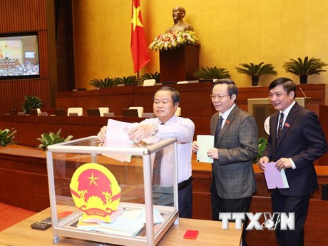 The confidence vote is conducted at the end of the third year of each tenure (Source: VNA)