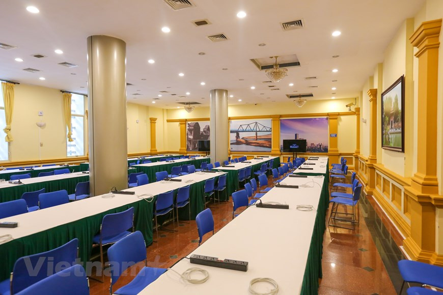 Media agencies could rent a 9-sqm booth with sufficient equipment (Photo: VNA)