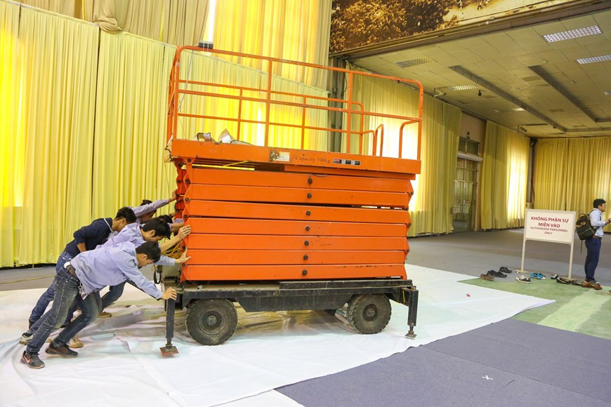 Media agencies could rent a 9sqm booth with sufficient equipment for operation (Photo: VNA)